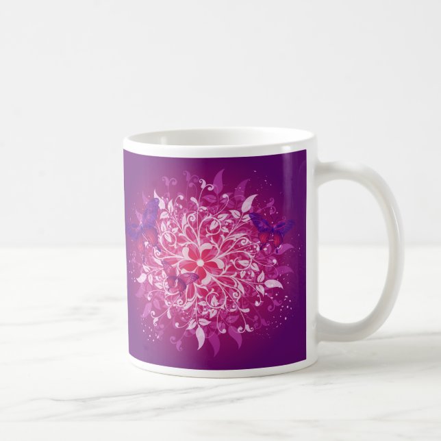 Taza De Café Mariposa Art 17 Mug (Derecha)