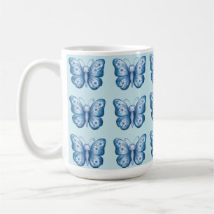 Taza De Café Mariposa azul