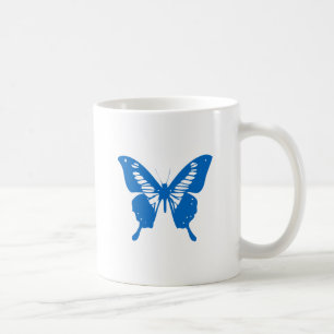 Taza De Café Mariposa Azul