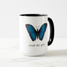 Taza de café Mariposa Azul
