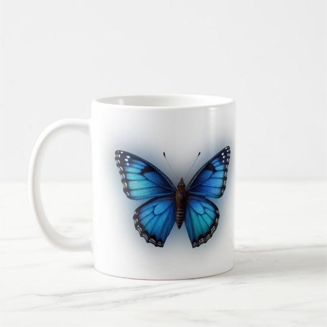 Taza De Café Mariposa azul (Izquierda)