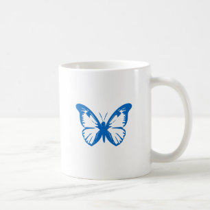 Taza De Café Mariposa Azul
