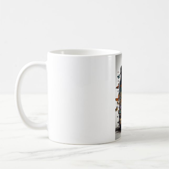 Taza De Café Mariposa Bliss Ceramic Mug" (Izquierda)