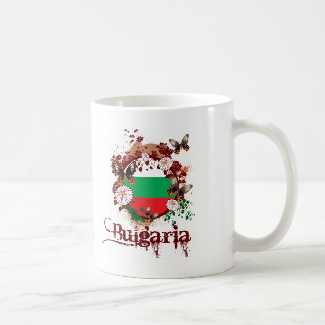 Taza De Café Mariposa Bulgaria (Derecha)