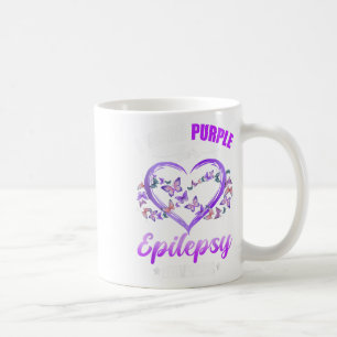 Taza De Café Mariposa Cardíaca Que Uso Púrpura Para Epilepsia