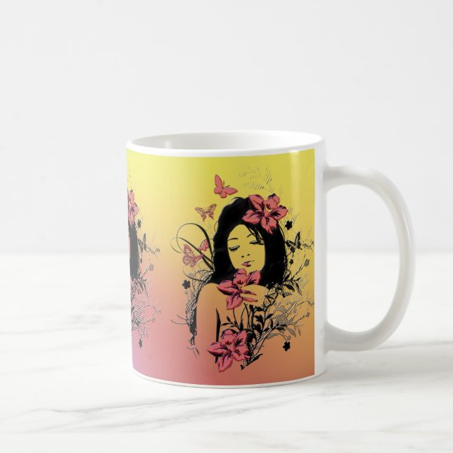 Taza De Café Mariposa Chica 3 Mug (Derecha)