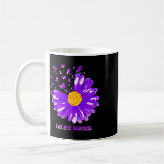 Taza De Café Mariposa Cinta Morada Girasol Sobredosis Concienci