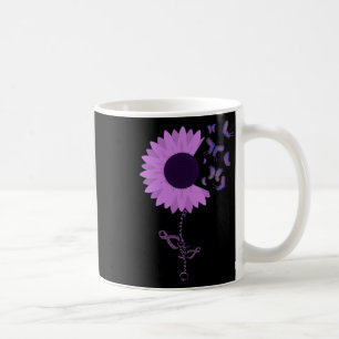 Taza De Café Mariposa Cinta Púrpura Giro