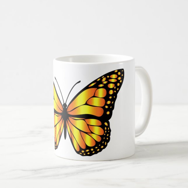 Taza De Café Mariposa clásica (Anverso derecho)