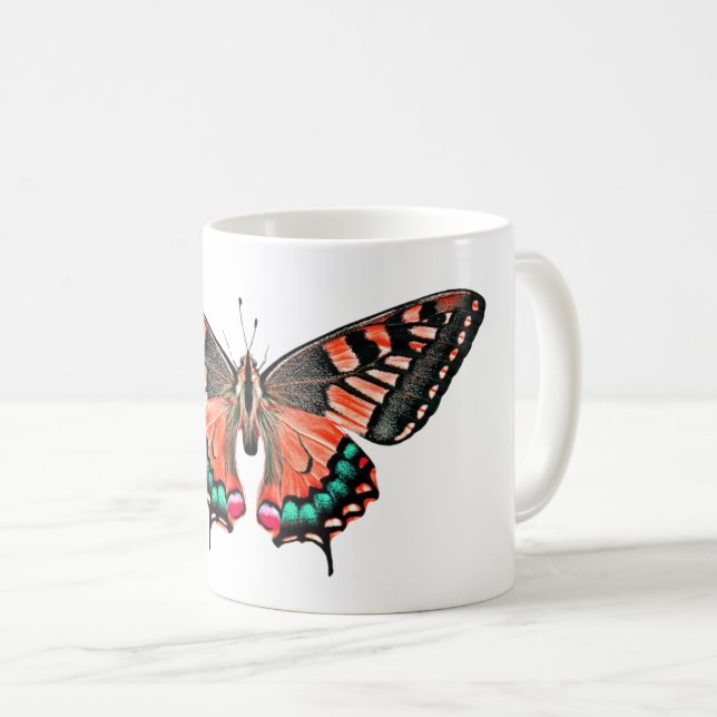 Taza De Café Mariposa clásica (Anverso derecho)