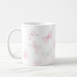 Taza De Café Mariposa colores pastel