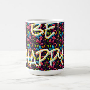 Taza De Café Mariposa Colorida Personalizada y Hecha a Medida