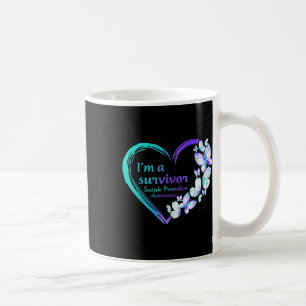 Taza De Café Mariposa Corazón, Soy Sobreviviente Prevención Del