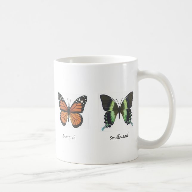 Taza De Café Mariposa de 11 onzas.jarra (Derecha)