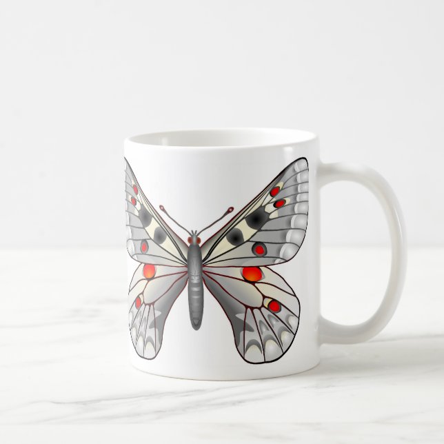 Taza De Café Mariposa de Apolo (Derecha)