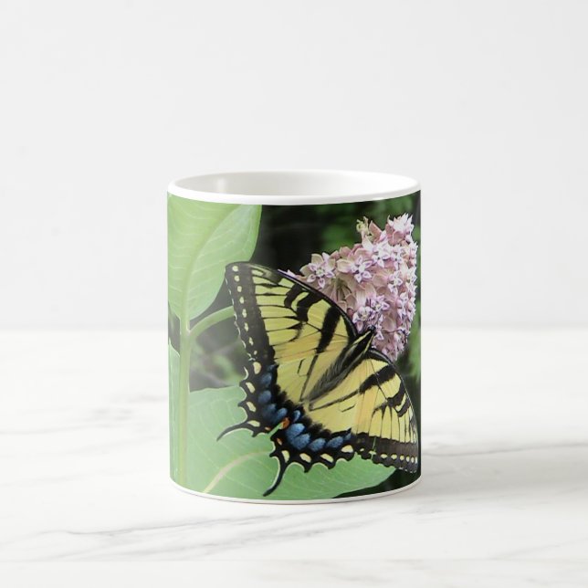 Taza De Café Mariposa de cola cruda amarilla (Centro)