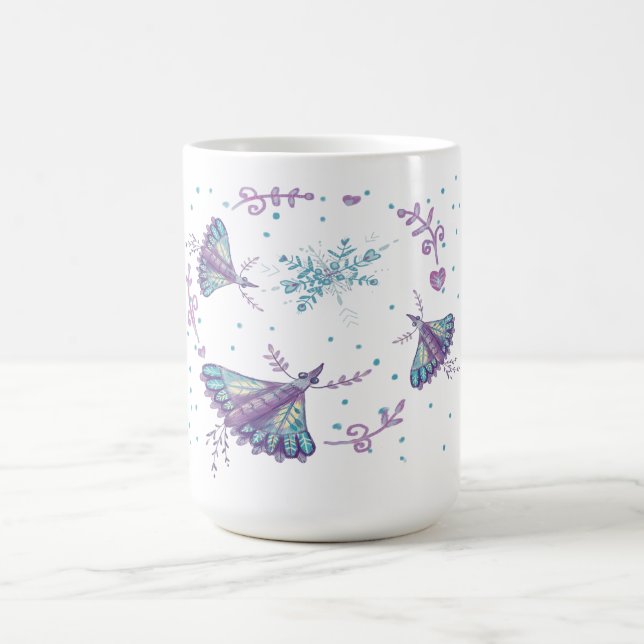 Taza De Café mariposa de invierno (Centro)