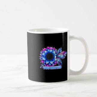 Taza De Café Mariposa de punto y coma de concienciación sobre l