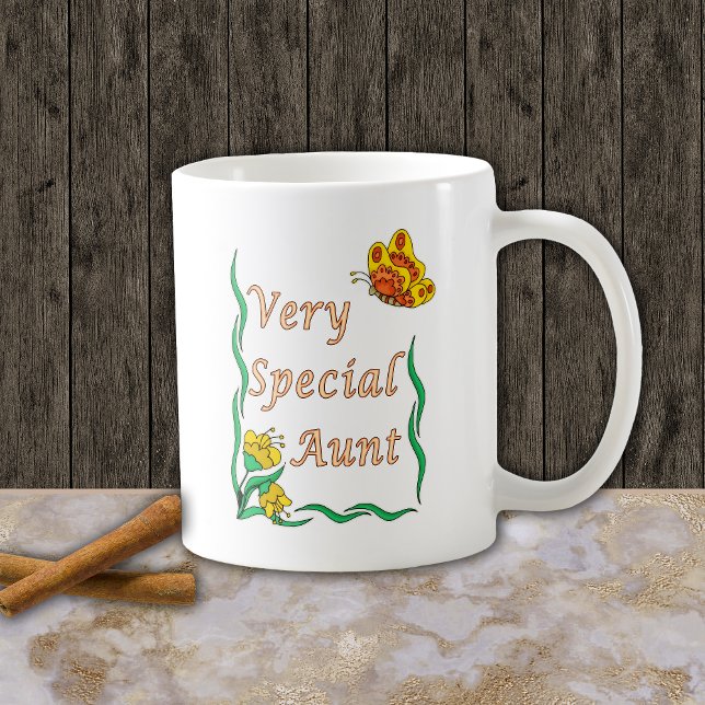 Taza De Café Mariposa de tía muy especial (Subido por el creador)
