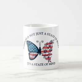 Taza De Café Mariposa del 4 de Julio