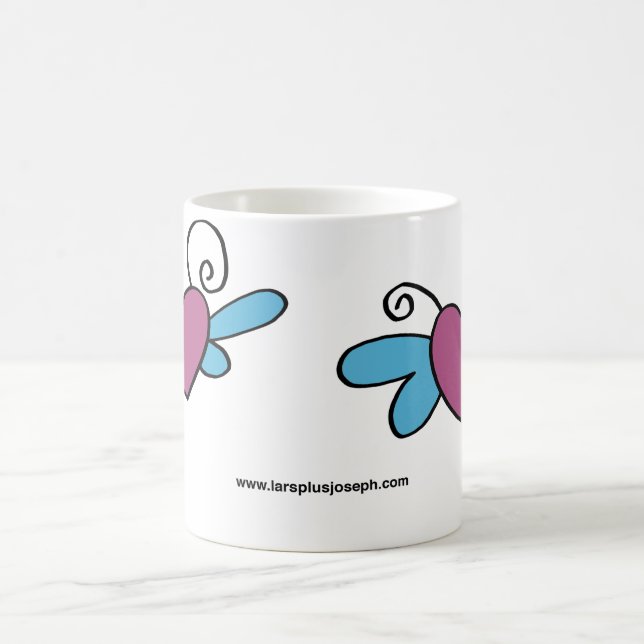 Taza De Café Mariposa del corazón (Centro)
