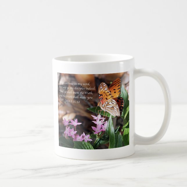 Taza De Café Mariposa del Fritillary del golfo de Juan 8 (Derecha)