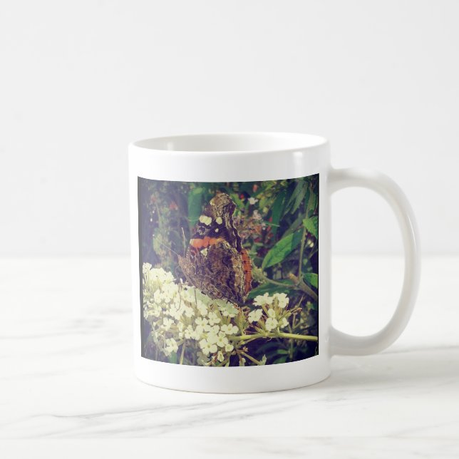 Taza De Café Mariposa en Butterfly Bush (Derecha)