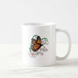 Taza De Café Mariposa en flores