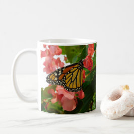 Taza De Café Mariposa en Red Flowers Mug