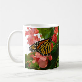 Taza De Café Mariposa en Red Flowers Mug