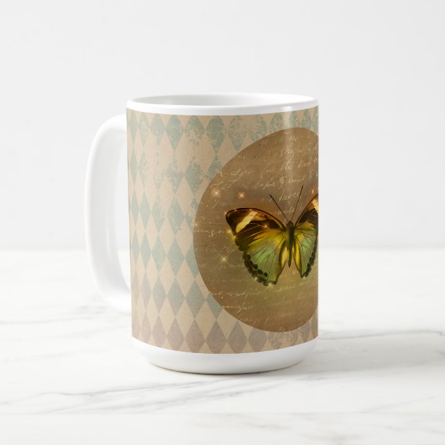 Taza De Café Mariposa encantada (Anverso izquierdo)