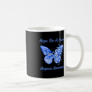 Taza De Café Mariposa Esperanza De Una Conciencia De La Alopeci