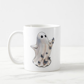 Taza De Café Mariposa fantasma Halloween