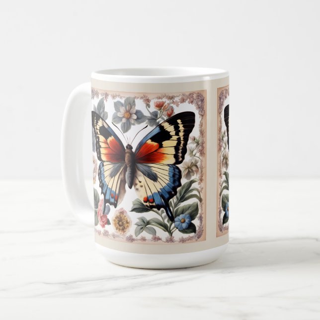 Taza De Café Mariposa gigante (Anverso izquierdo)