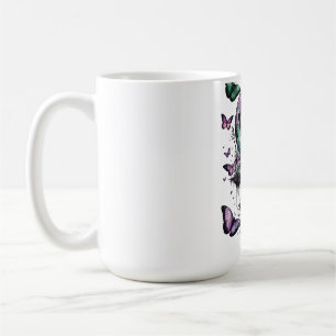 Taza de café Mariposa Inspiración floral Fairyco