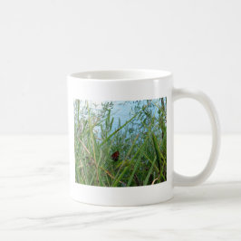 Taza De Café Mariposa junto al río