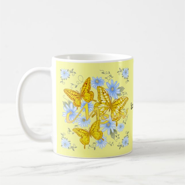 Taza De Café Mariposa mamá (Izquierda)