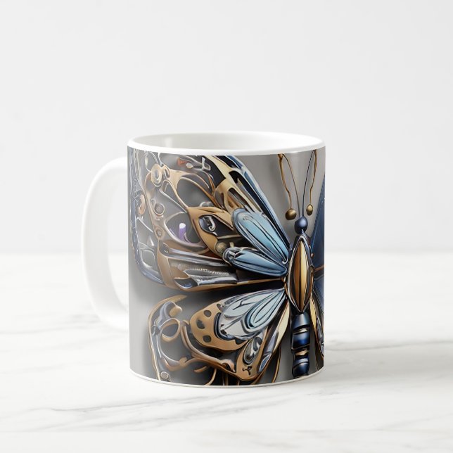 Taza De Café Mariposa metálica (Anverso izquierdo)