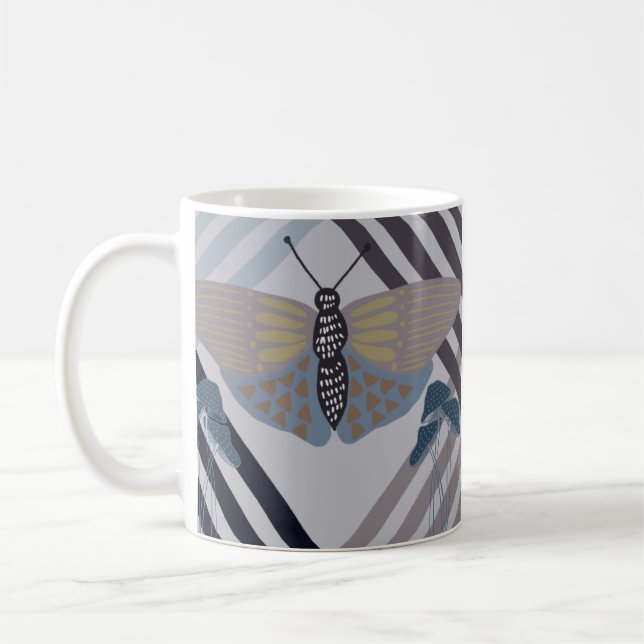 Taza De Café Mariposa moderna (Izquierda)