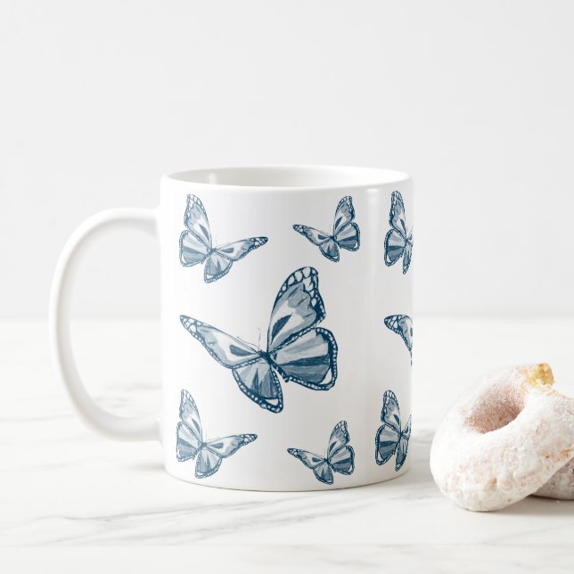 Taza De Café Mariposa Mug (Con donut)
