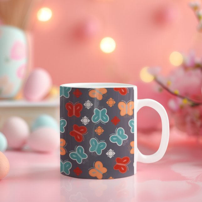 Taza De Café Mariposa Multicolor (cups and mugs)