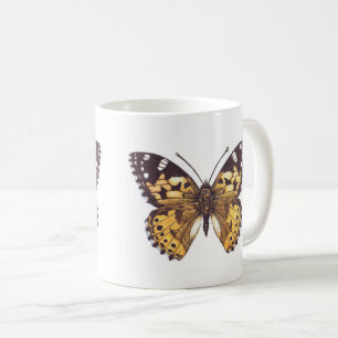 Taza De Café Mariposa pintada