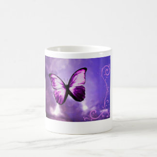 Taza De Café Mariposa púrpura