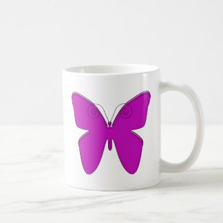 Taza De Café Mariposa púrpura