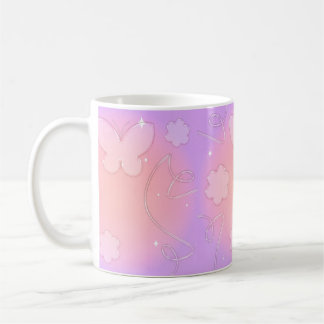 Taza De Café Mariposa rosa 🩷