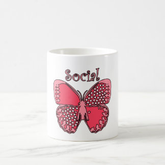Taza De Café Mariposa social