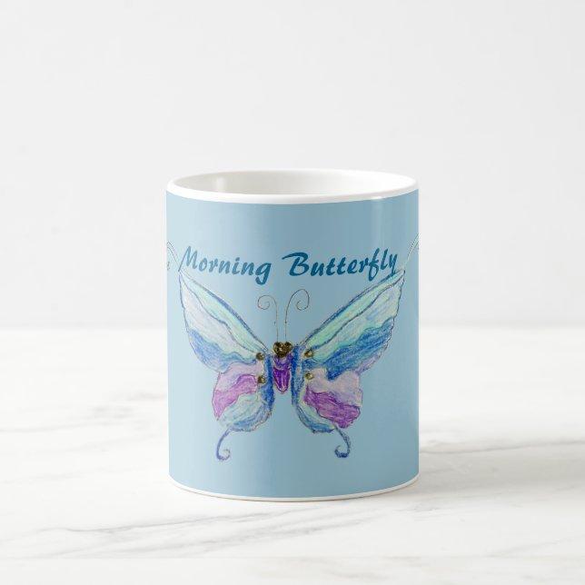 Taza De Café Mariposa suave (Centro)