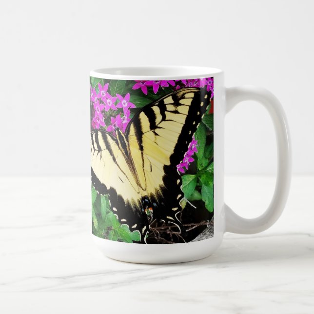 Taza De Café Mariposa Trasera de Tigre Oriental #1 (Derecha)