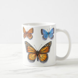 Taza De Café Mariposa y amigos de monarca