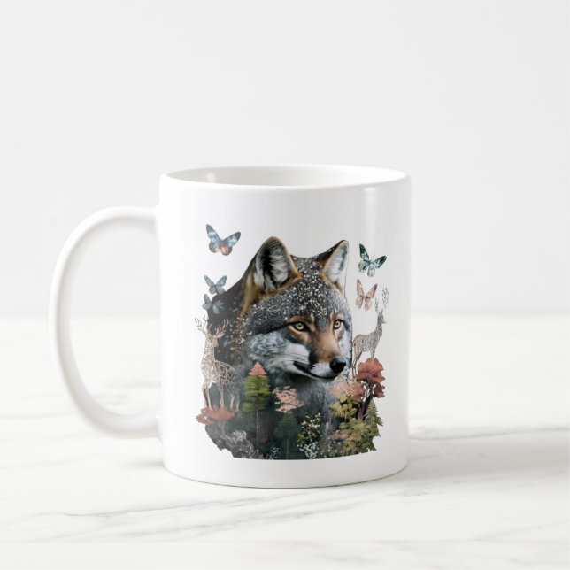 Taza De Café Mariposa y Fox Mug (Izquierda)